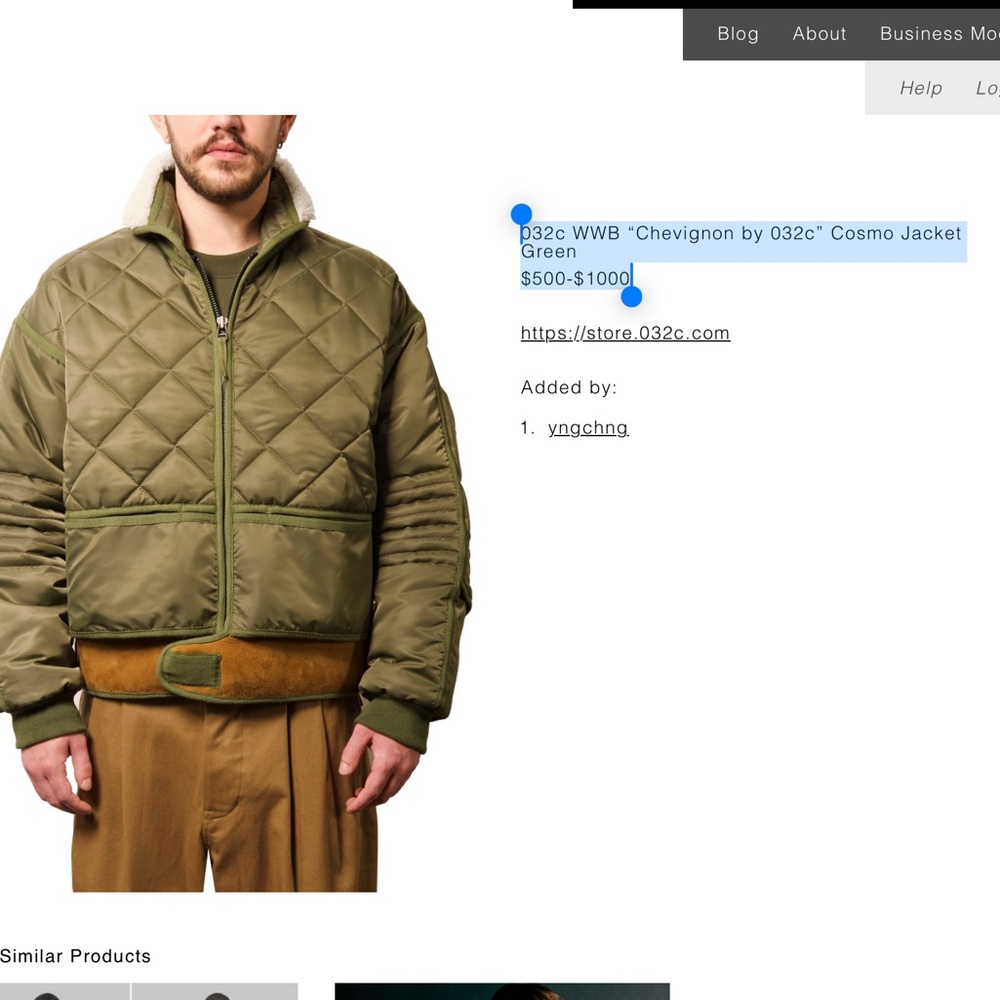 Men's Olive Quilted Puffer Jacket